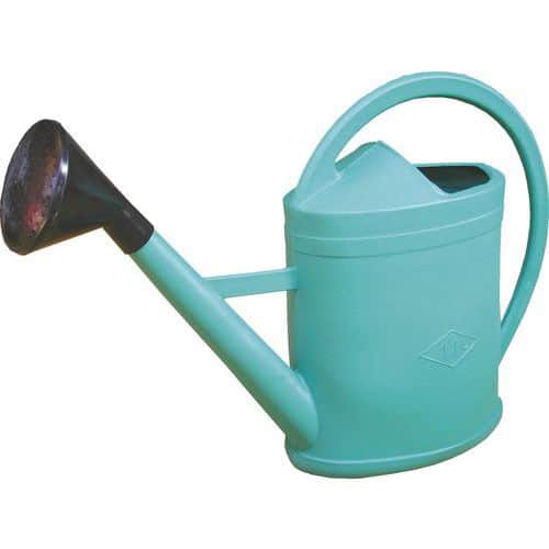 Green plastic watering can - 11 l