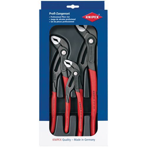 Set of 3 Knipex Cobra® multi-grip pliers