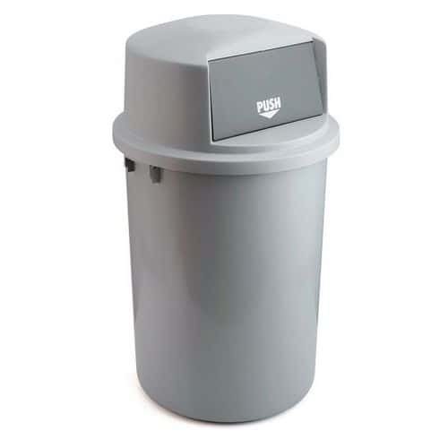 Plastic container with flap swing lid - 126 L