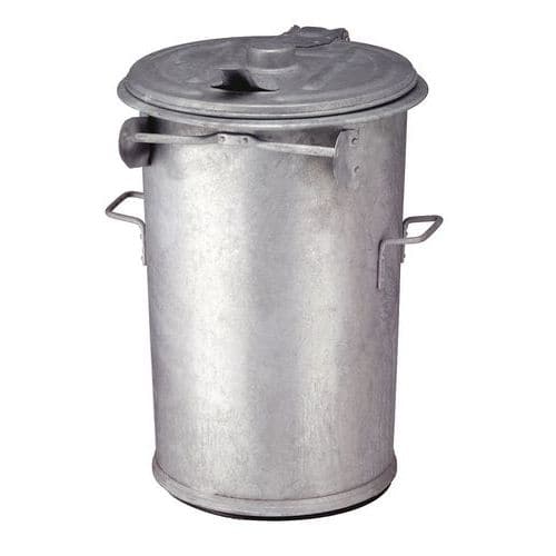 Additional galvanised steel bin - 110 l