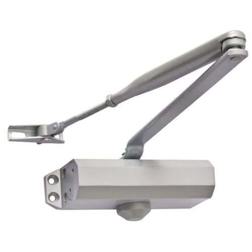 Overhead door closer with link arm bracket size 3