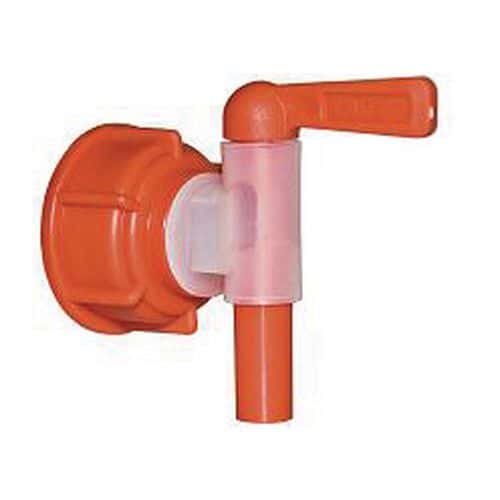 Red tap for barrels and jerry cans