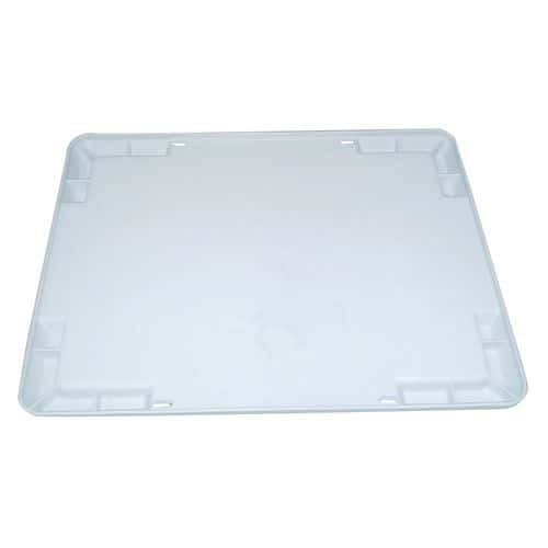 Lid for industrial trays that can be stacked/nested