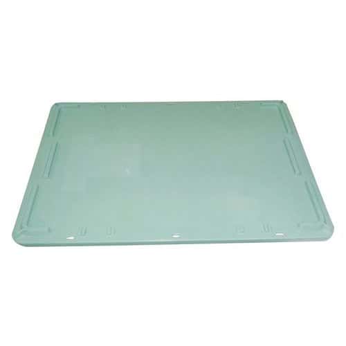 Lid for industrial trays that can be stacked/nested