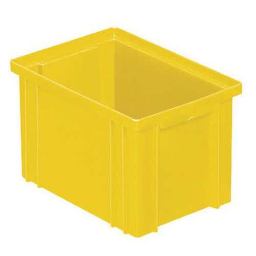 Stackable container - Yellow - Length 200 to 630 mm - 3.6 to 85 l