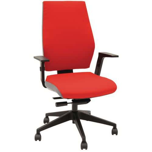 Fabric Office Chair - High Back - Executive & Ergonomic - Manutan Expert