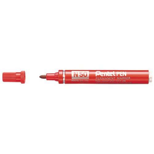 N50 permanent marker - Bullet tip - With cap - Pentel