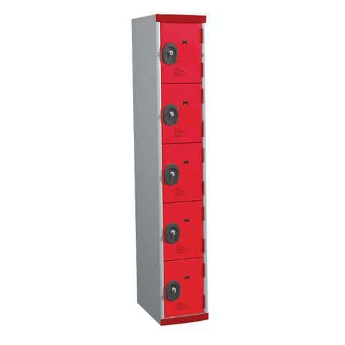 Seamline Optimum® 5-compartment locker - Column width: 300 mm - Acial
