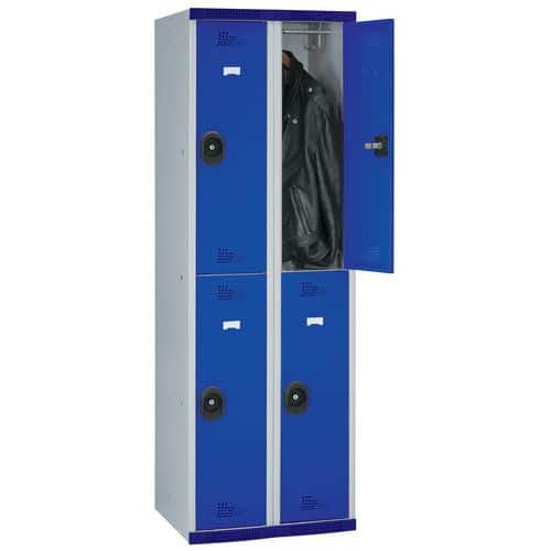 Seamline Optimum® 4-compartment locker - 2 columns - Width: 300 mm - On base - Acial