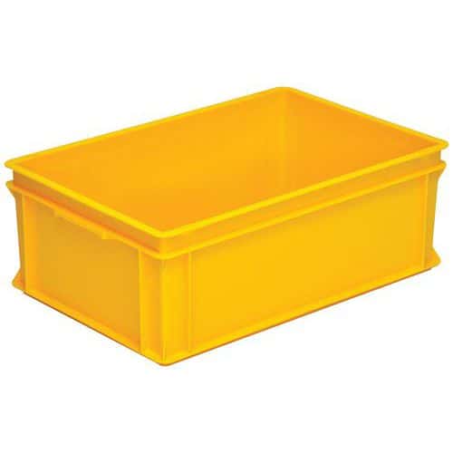 RAKO yellow European standard stackable container - 10 to 42 l