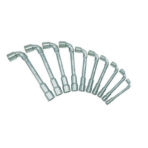 Set of open-end socket wrenches 6 x 6-points