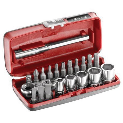 Set of 15 tightening/screwing bits