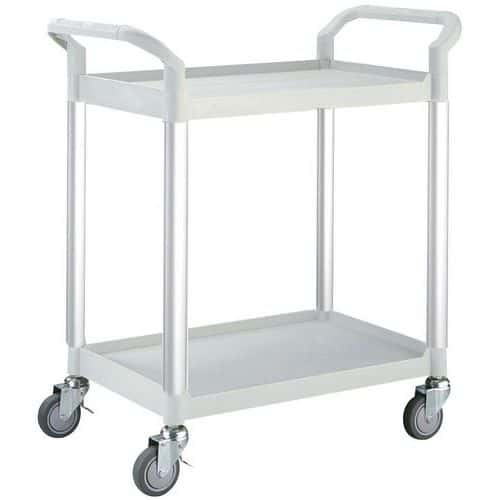Polypropylene trolley - 2 shelves - Capacity 250 kg