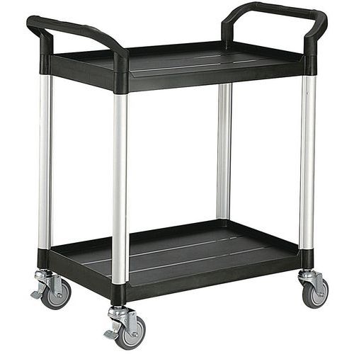 Polypropylene trolley - 2 shelves - Capacity 250 kg