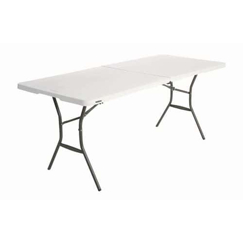 Lifetime rectangular table with case