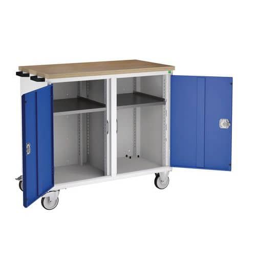 Bott mobile workbench with doors and drawers