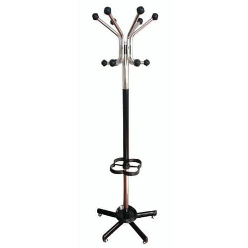 12 Hook Coat Stand with Umbrella Holder