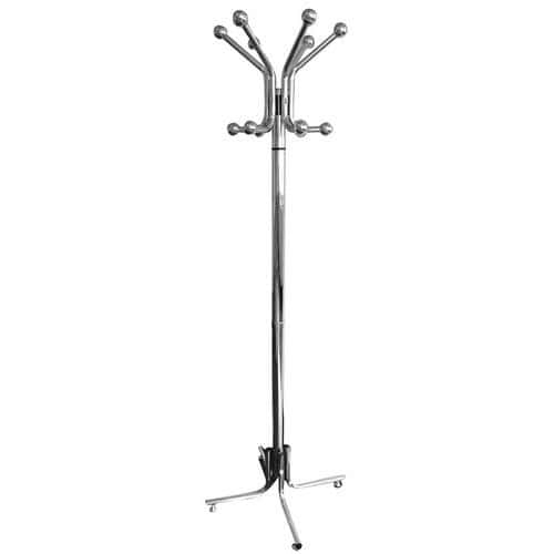 Chrome-plated coat stand