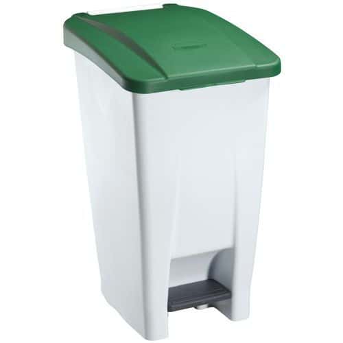 Plastic Mobile Pedal Bin - 60-Litre Capacity - Food Waste - Manutan Expert