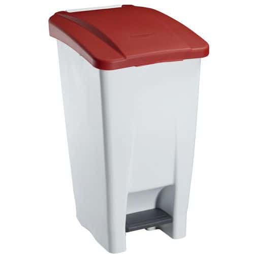 Plastic Mobile Pedal Bin - 60-Litre Capacity - Food Waste - Manutan Expert