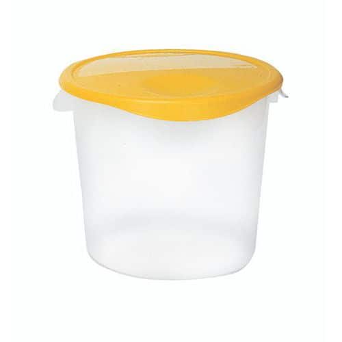 Transparent round storage container, 7.5 l