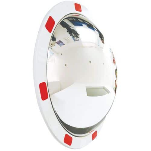 130° Round Safety Mirror - Convex - Outdoor Traffic - Manutan Expert