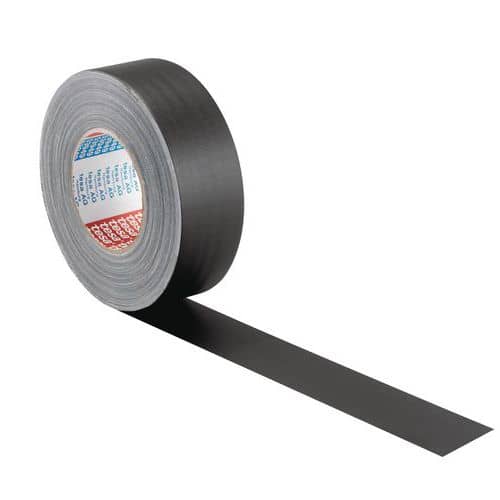 Matt fabric gaffer tape, black - 53949 - tesa