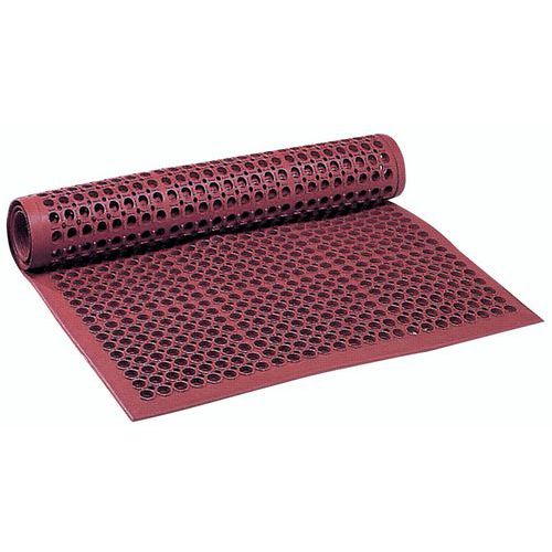 Sanitop versatile red rubber drainage mat - Roll - NoTrax