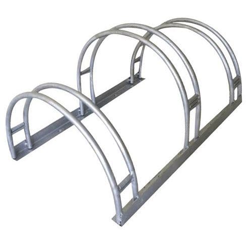 Bike Rack - 2 Tier Stand - Ground Fastening - 3-9 Spaces - Manutan Expert