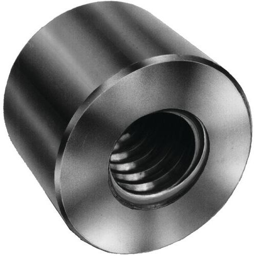 Straight trapezoidal threaded steel round nut