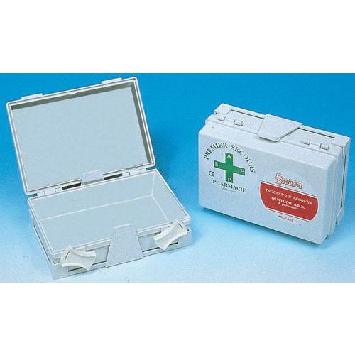 1 to 4-person first aid kit - White ABS