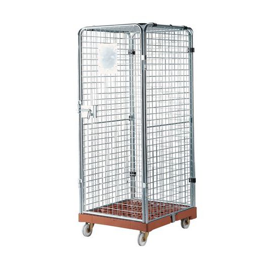 Safety roll-container - Plastic base - Load capacity 500 kg