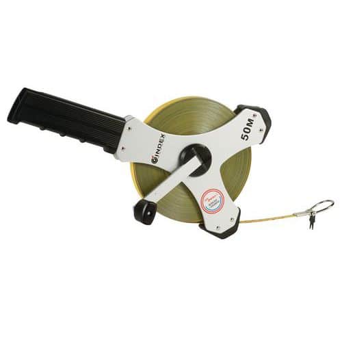 Stake-Tape steel and polyamide tape measure with a straight handle