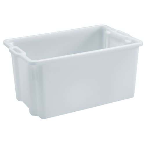 Stackable and nestable rectangular container - Length 550 mm to 720 mm - 50 L to 90 L