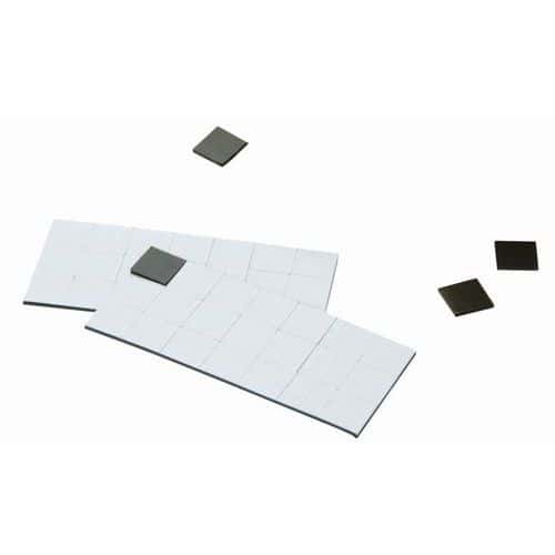 Adhesive magnetic square