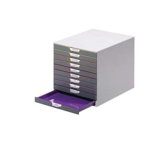 Varicolor filing unit - 10 drawers