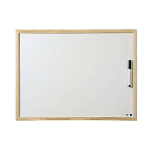 Whiteboard with a wooden profile