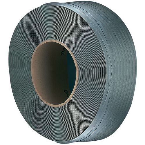 Reel of polypropylene strapping