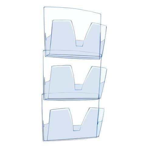 Wall-mounted document holder - 3 compartments - CEP