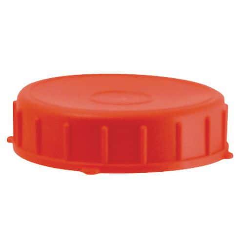 Red cap for barrels and jerry cans