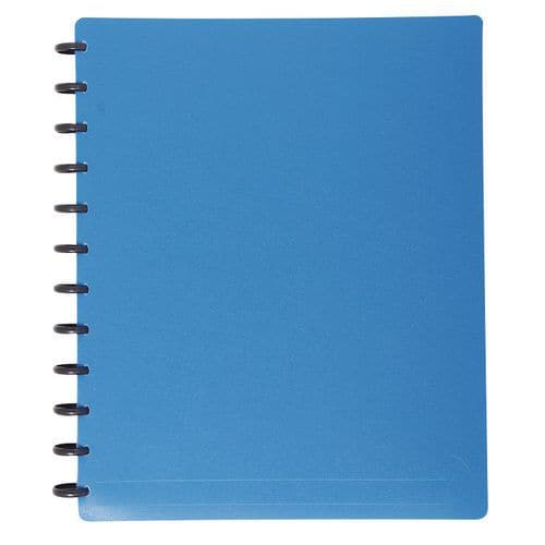 Semi-rigid opaque A4 display book with detachable pockets, 60 sides - Set of 6