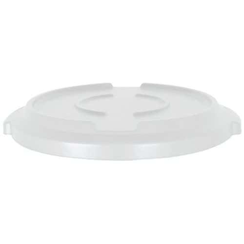 Clip-on lid for round food-grade container - 120 L - Manutan Expert