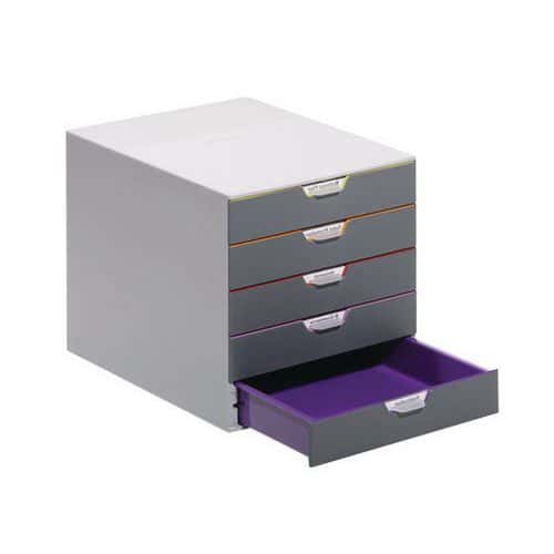 Varicolor filing unit - 5 drawers