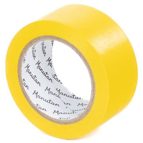 PVC Floor Marking Tape Roll - Solid Colour - LxW 33m x 50mm - Manutan Expert