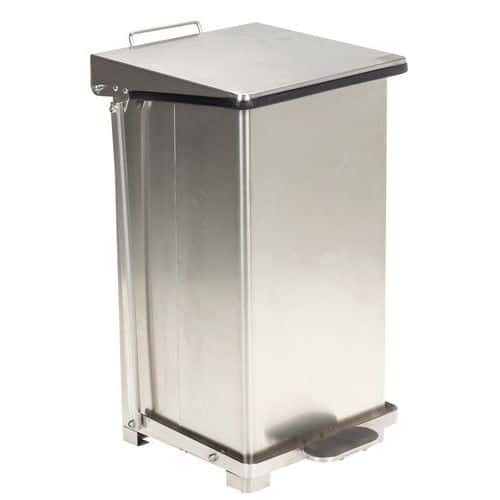 Food Waste Pedal Bin - Stainless Steel - 45 Or 90-Litre - Manutan Expert