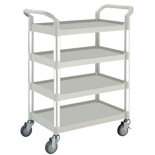 Polypropylene trolley - 4 shelves - Capacity 250 kg
