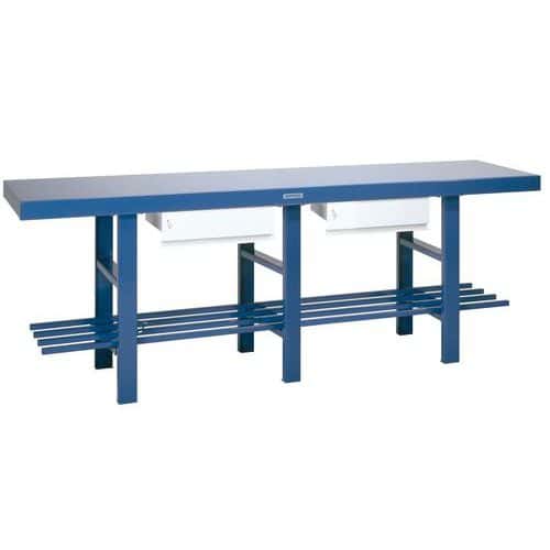 Heavy Duty Steel Work Table With Noise-Reducing Worktop