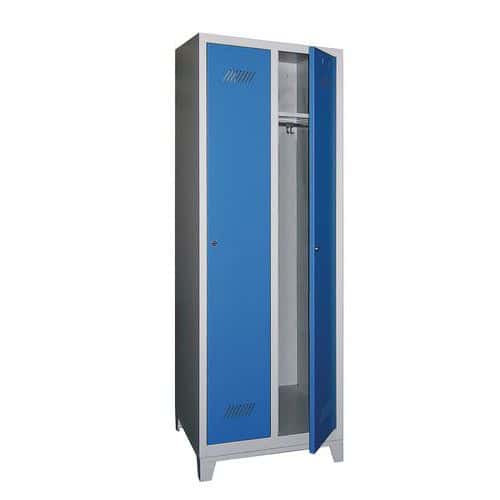 Medium 300 one-piece locker - On feet - Clean industry - Key lock - 2 columns