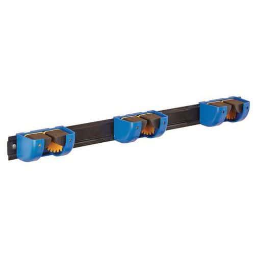 Triple-unit strip handle holder - handle Ø 5 to 38 mm