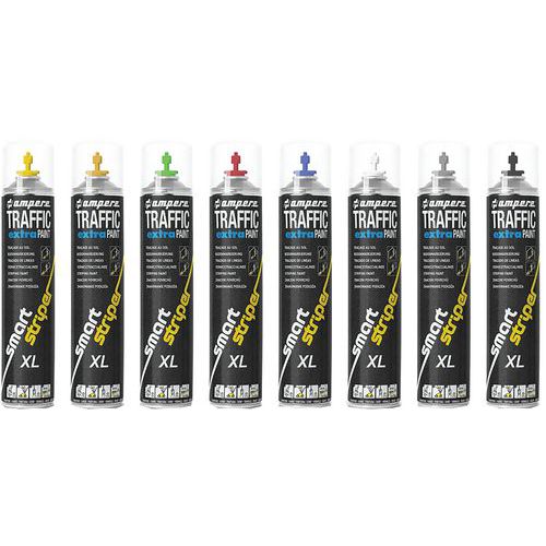 Set of 6 Traffic Extra Paint XL 750-ml aerosols - Ampere System